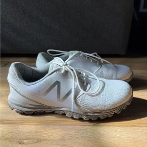 New Balance White and Gray Golf Shoes